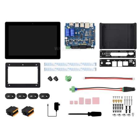 Industrial HMI All-In-One Touch Display Dev.Board Raspberry Pi Compute Module 5, Touch,Camera, RS485 4G/5G (WS-35719) 7″