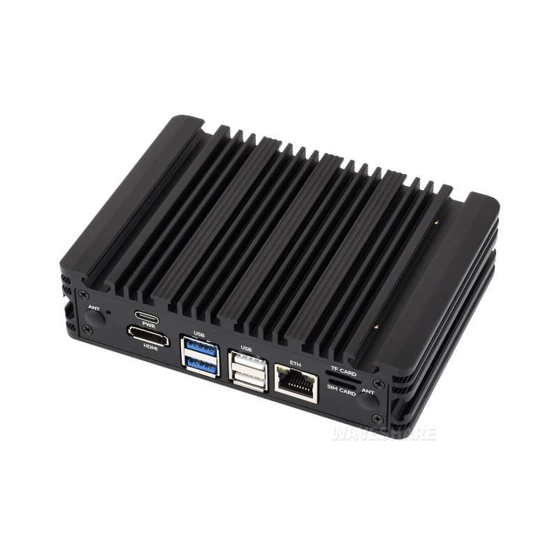 Industrial Computer For Raspberry Pi Compute Module 5 (NOT included), 1000M Ethernet RJ45,RS485,4/5G (WS-35749) B