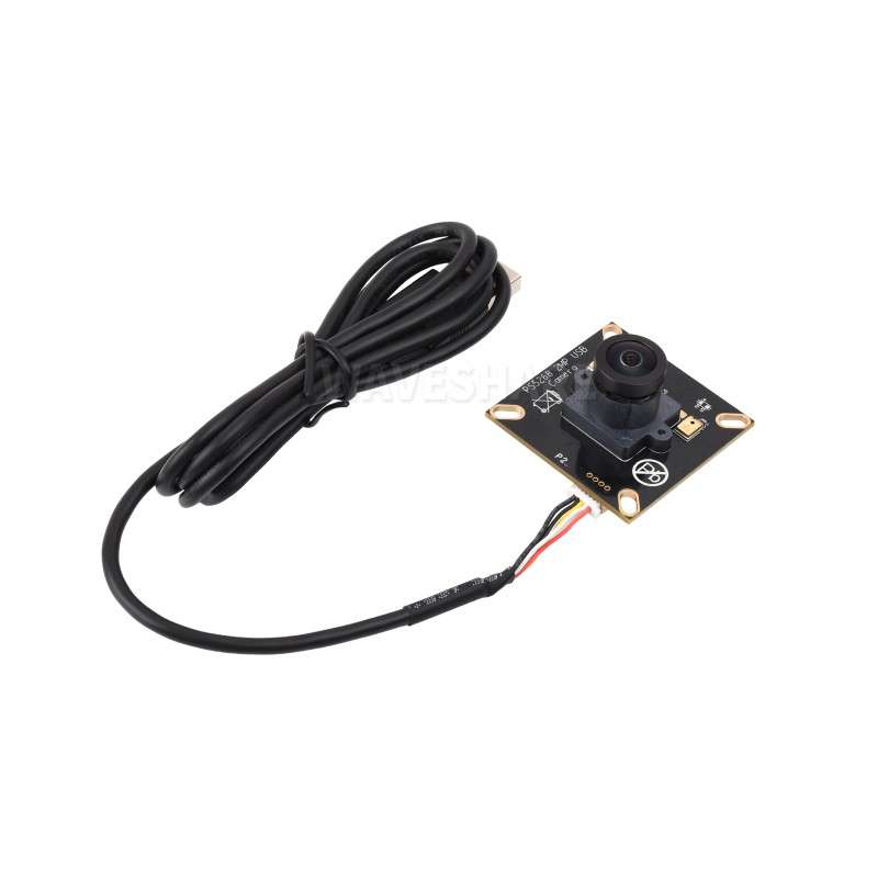 PS5268 2MP M12 Camera Module Type B, USB 2.0 Header, High Dynamic Range, Rolling Shutter, Dual Microphones (WS-35496)
