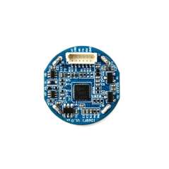 Round-Shaped All-In-One Capacitive Fingerprint Sensor (G), Onboard LED Indicator, 192 × 192 Image Pixels, UART (WS-35671)