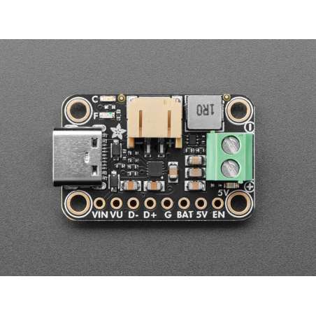 Adafruit bq25185 USB / DC / Solar Charger with 5V Boost Board Product (AF-6106)