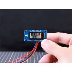 0.96inch Transparent OLED Display Module, 128 × 64 Resolution, SPI/I2C Interface, SSD1312 Driver IC (WS-33163)