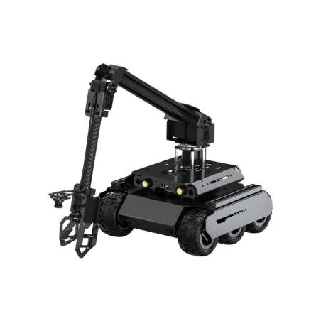 UGV Rover M2 Open-Source 6 Wheels 4WD AI Robot, 4-DOF High-Torque Robotic Arm, Based On ROS 2, Raspberry Pi 4B (WS-35844)