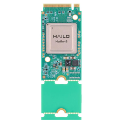 Accelerator Cards Hailo-8 M.2 Key M 2280 AI , Hailo 8 AI Module, M.2 Key M 2242 , PCIe Gen3x4, 2.5W, 26 TOPS