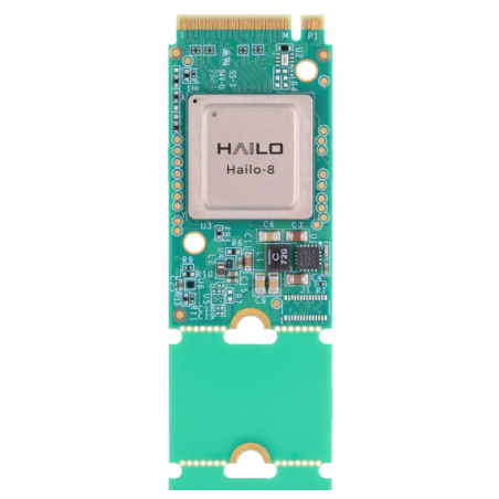 Accelerator Cards Hailo-8 M.2 Key M 2280 AI , Hailo 8 AI Module, M.2 Key M 2242 , PCIe Gen3x4, 2.5W, 26 TOPS