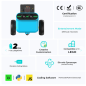 ELECFREAKS micro:bit TPBot Edu Car Kit, Creative microbit Car for Kids to Master Coding Basics (EF08415)