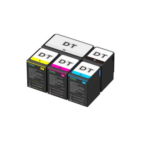 4x125ml CMYK ink +1x290ml white ink (P0104001452)