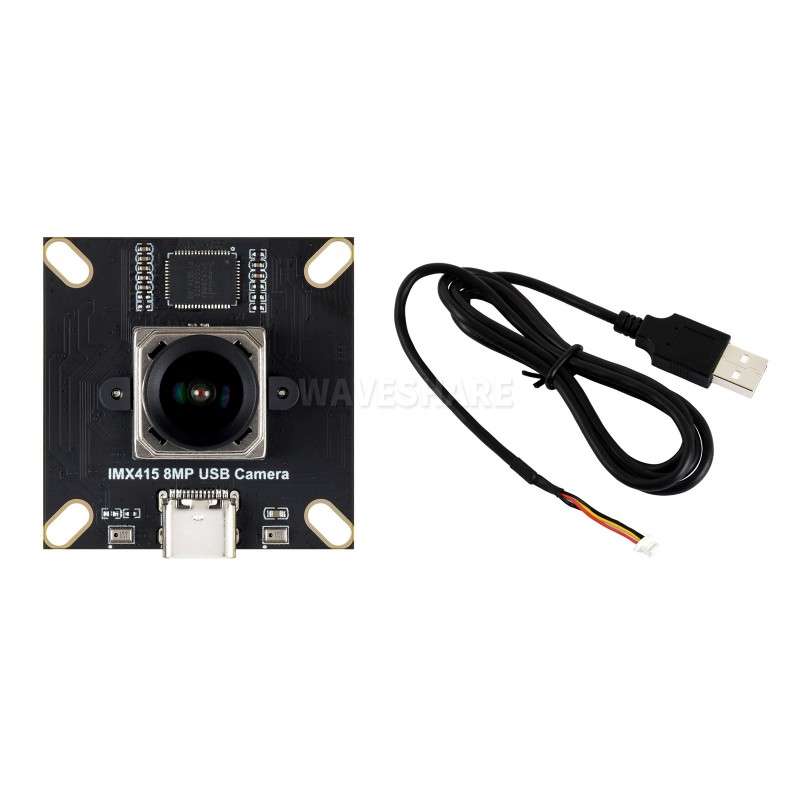 IMX415 8MP High-resolution USB 2.0 Camera Module Type B, IMX415, Dual Microphones, 93.5° Wide Lens -0.4% (WS-35834)