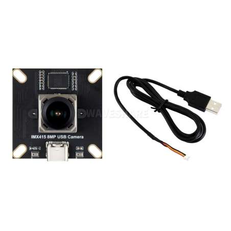 IMX415 8MP High-resolution USB 2.0 Camera Module Type B, IMX415, Dual Microphones, 93.5° Wide Lens -0.4% (WS-35834)