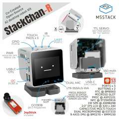 M5StackChan AI Desktop Robot Kit with Remote Control ESP32-S3 (M5-K151-R)