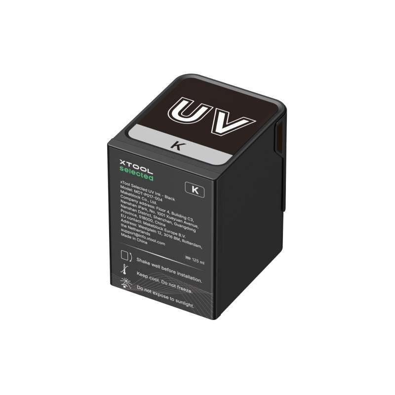 xTool Omni Printer Selected UV Ink - Black  (125ml)