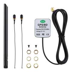 ELE7670 4G Module Antenna Kit for Precise Positioning GPS+BD Dual-Mode + 4G High-Gain + WiFi Adapter (ER-ACC07670L)