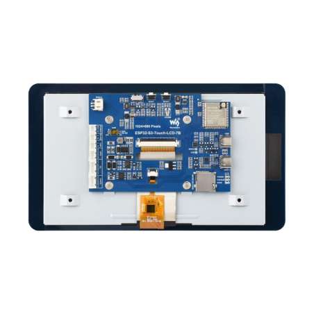 ESP32-S3 7inch Display Dev.Board Type B, 1024×600, Touch, 32-bit LX7, 240MHz Wi-Fi & BT, External Antenna (WS-35876)