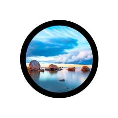 8.2inch HDMI Round Capacitive Touch Display, 1080×1080 IPS Display, Optical Bonding Toughened Glass, 10-Point Touch (WS-36127)