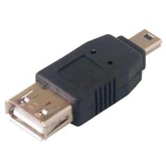 Adapter / Redukcia USB A zásuvka - USB B mini vidlica (USBmini)