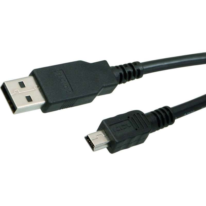 Cable  USB A - USB B mini  (USB2.0) USBmini 1.0m