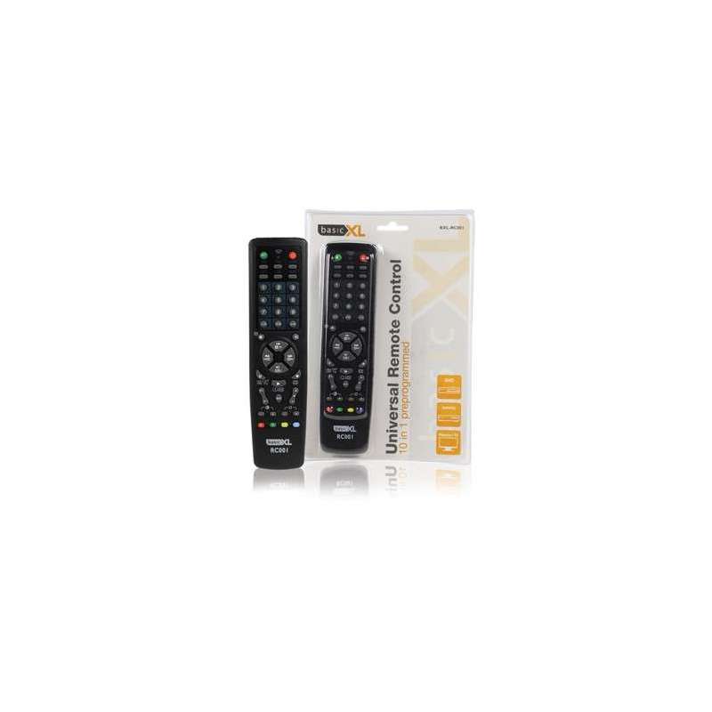 BXL-RC001 Universal preprogrammed remote control   basicXL 10 v 1