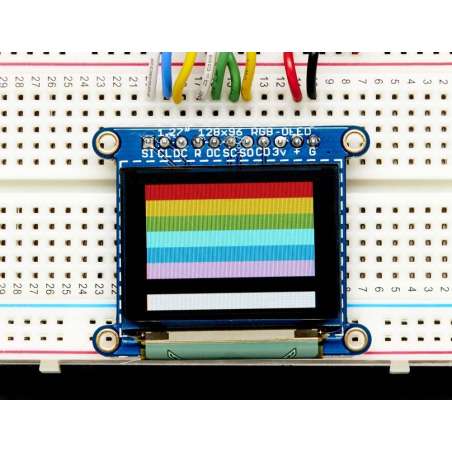 OLED Breakout Board - 16-bit Color 1.27" w/microSD holder (Adafruit 1673)