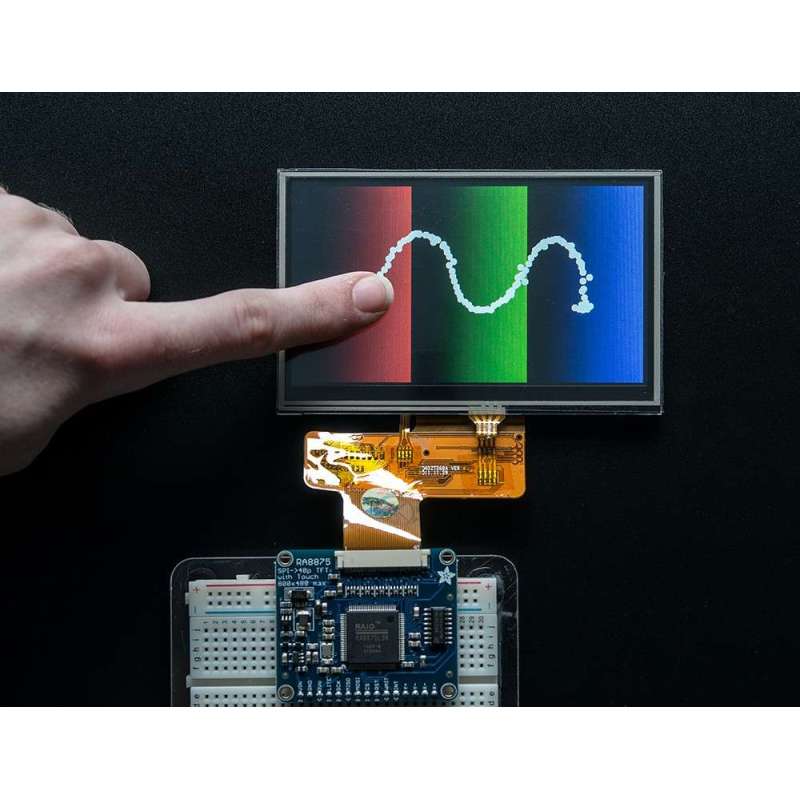 RA8875 Driver Board for 40pin TFT Touch Displays 480x800 Max