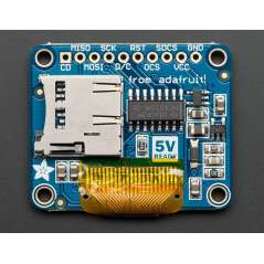 Adafruit OLED Breakout Board 16-bit Color 1.27" w/microSD holder 