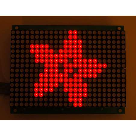 16x24 Red LED Matrix Panel - Chainable HT1632C Driver (Adafruit 555)