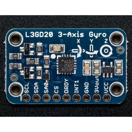 L3GD20 (L3G4200 Upgrade) Triple-Axis Gyro Breakout Board (Adafruit 1032)