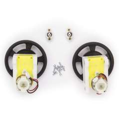 C000063 Robot 2 wheels set -  The full set of wheels and motors for the Arduino Robot