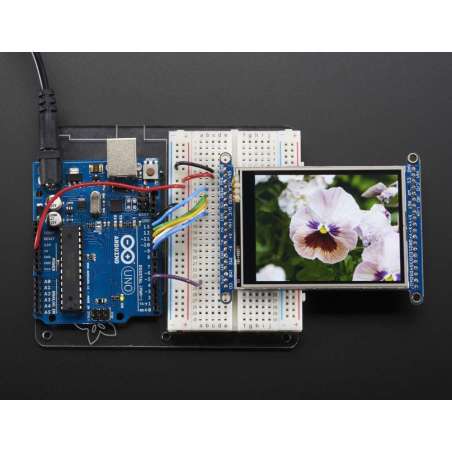 2.8" TFT LCD with Touchscreen Breakout Board w/MicroSD Socket - ILI9341