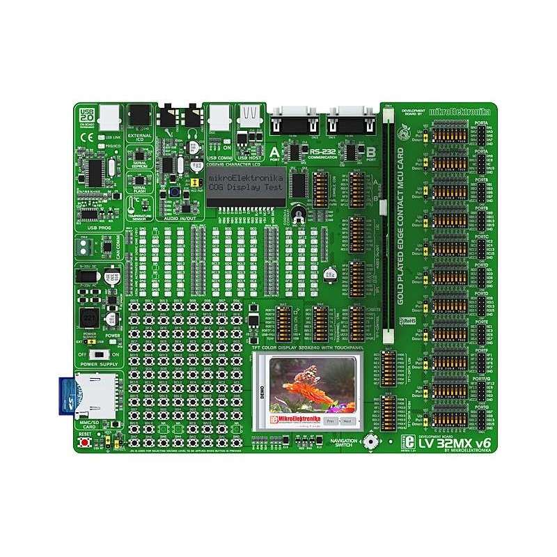 LV-32MX v6 Development System (MIKROELEKTRONIKA 487)