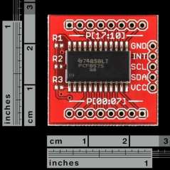 Breakout Board for PCF8575 I2C Expander (Sparkfun BOB-08130)
