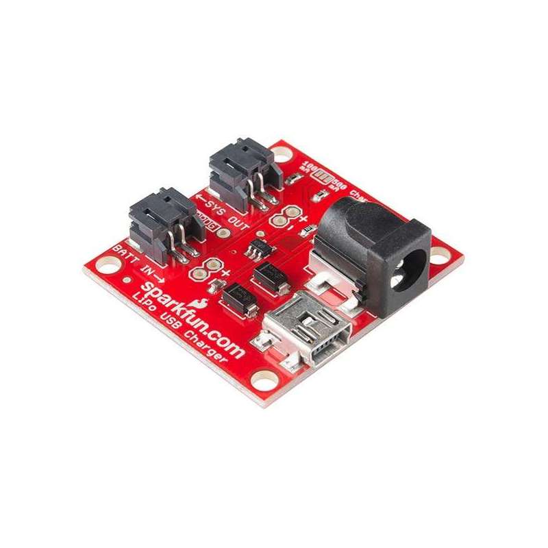 USB LiPoly Charger - Single Cell (Sparkfun PRT-12711)