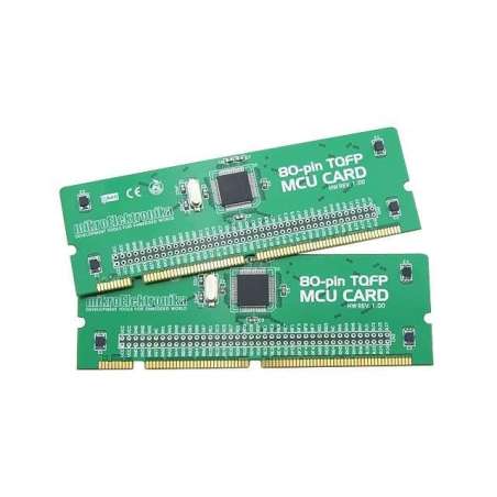 BIGPIC6 80-pin TQFP MCU Card with PIC18F8520 Microcontroller