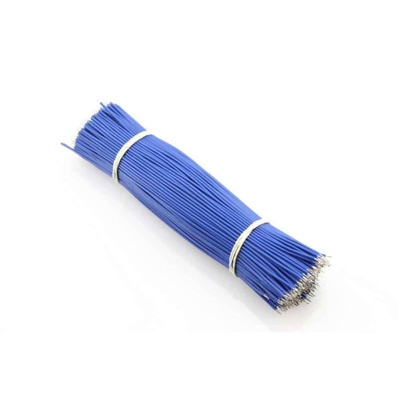 Dual Tin Wire (150mm) 100pcs Pack_Blue (ER-PCW10015B)