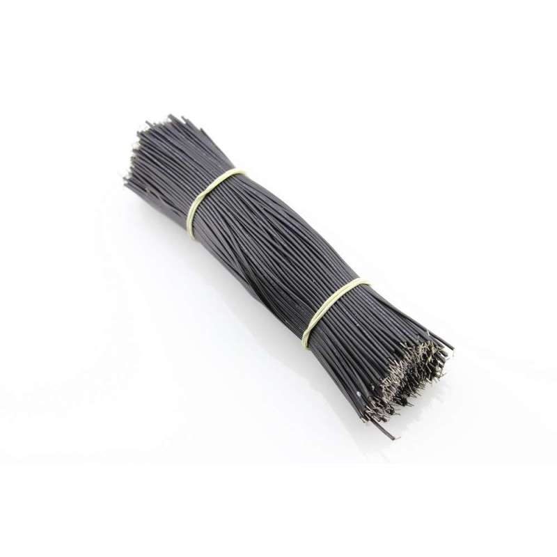 Dual tin wire (150mm) 100pcs pack_Black (ER-PCW10016B)