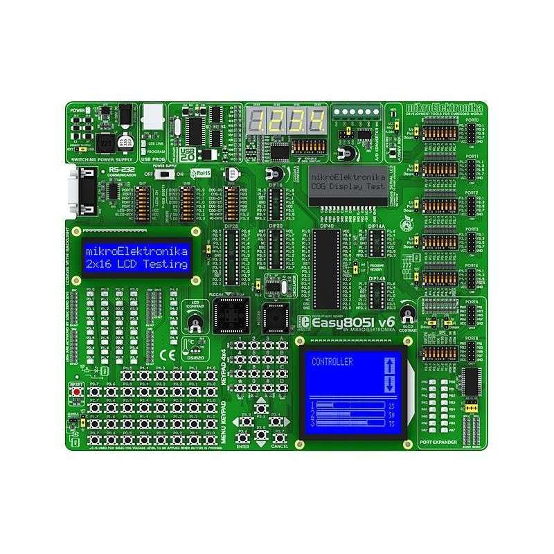Easy8051 v6 Development System (MIKROELEKTRONIKA)
