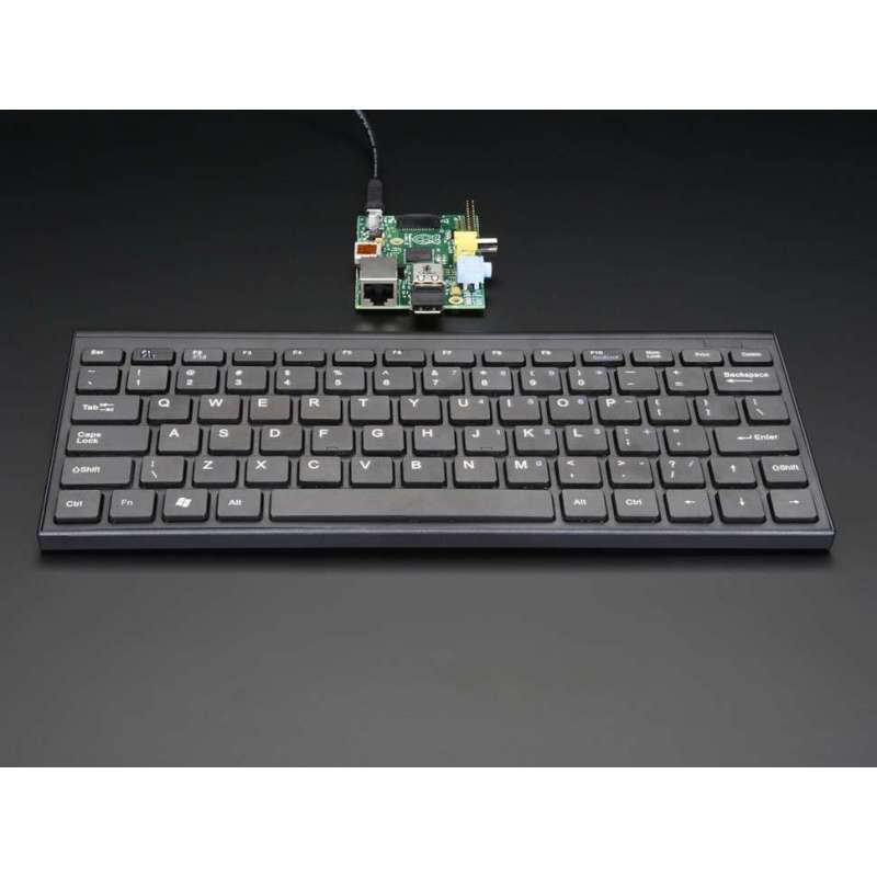 Mini Wireless Keyboard - Black  (Adafruit 1737) for Raspberry Pi