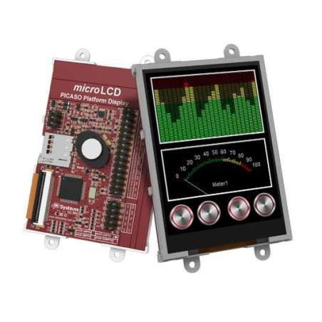 uLCD-32PTU (4D SYSTEMS) 4DGL Embedded LCD-TFT 3.2 240x320 Module + TS