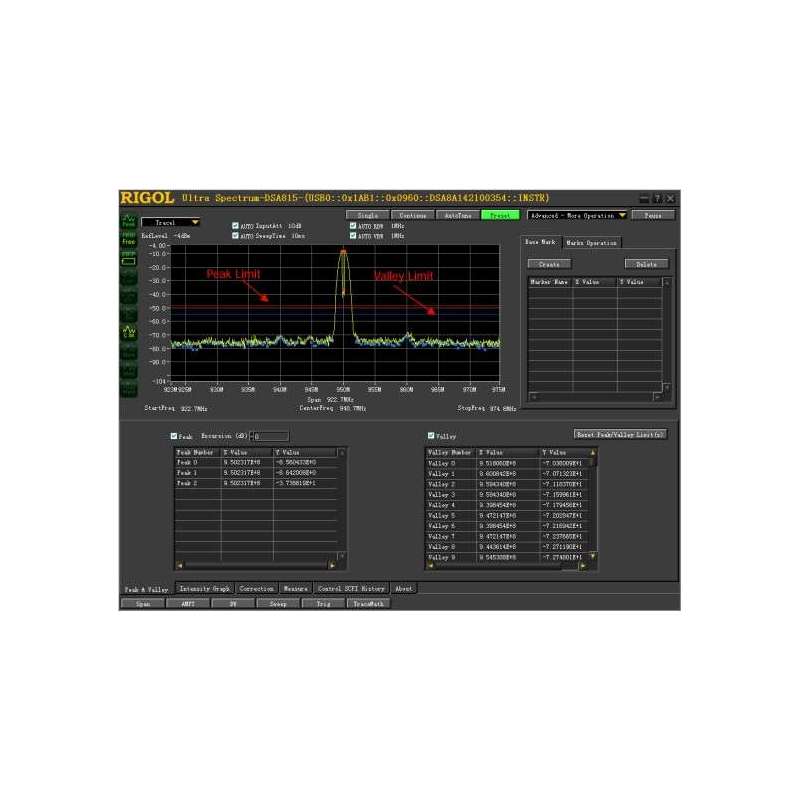 ULTRA SPECTRUM (RIGOL) Software for the DSA800, DSA1000 and DSA1000A