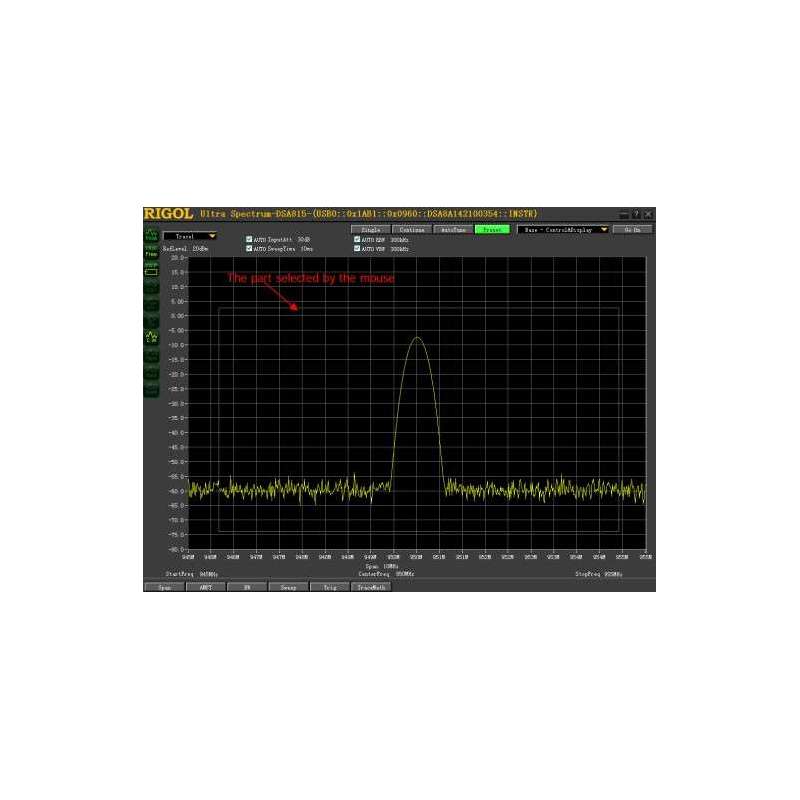 ULTRA SPECTRUM (RIGOL) Software for the DSA800, DSA1000 and DSA1000A