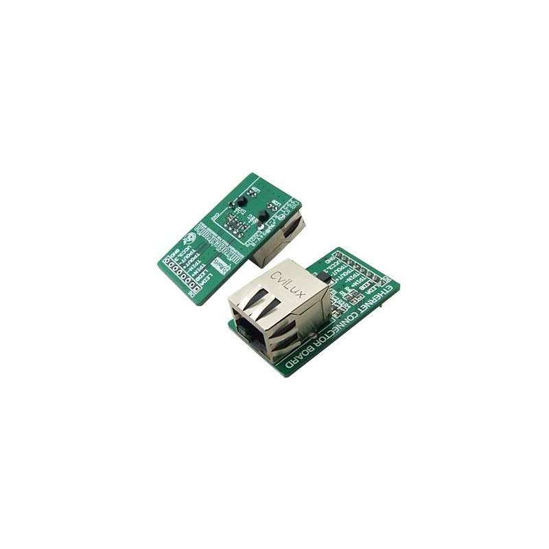 Ethernet Connector Board with 8 x 1 connector (MIKROELEKRONIKA)