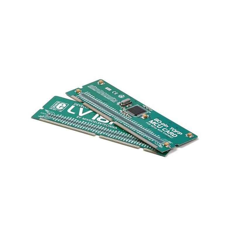 LV18F 80-pin TQFP MCU Card with PIC18F87J60 (MIKROELEKTRONIKA)