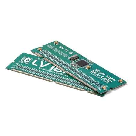 LV18F 80-pin TQFP MCU Card with PIC18F87J60