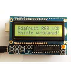 RGB LCD Shield Kit w/ 16x2 Character Display - Only 2 pins used!  (Adafruit 716)