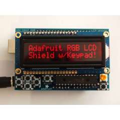 RGB LCD Shield Kit w/ 16x2 Character Display - Only 2 pins used! (Adafruit 714)