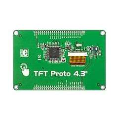 TFT Proto 4.3" (MIKROE-1678) 480x272 ATO43B35 4-wire res. touchscreen 