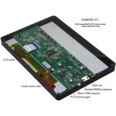 ODROID-VU (Hardkernel) 9-inch universal HDMI  with 10-points capacitive multi touch