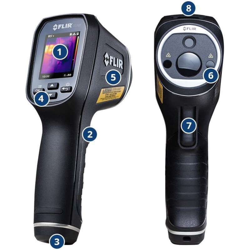 FLIR TG165 Imaging IR Thermometer (4.800Pixels 80x60, 25 +380 °C)