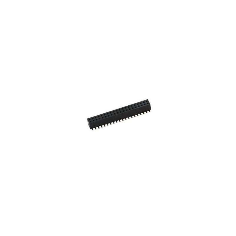 FEMALE-YAV36P-2x20 (Olimex) FEMALE SMT 0.05" STEP CONNECTORS WITH PLASTIC PINS FOR PCB