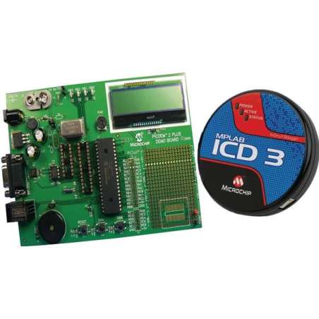 MPLAB ICD3 + PICDEM 2 Plus PC 9V, DV164036  Microchip