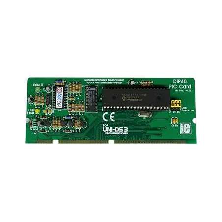 UNI-DS3 40 pin PIC card option (MIKROELEKTRONIKA)